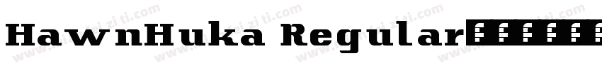 HawnHuka Regular字体转换